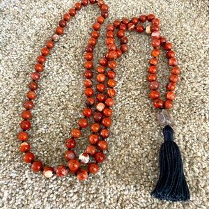 ClosetClearOut! Red jasper mala